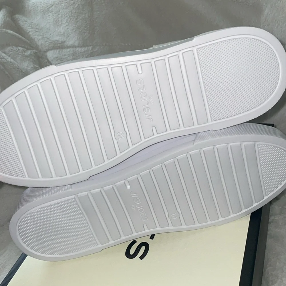 NWT J/SLIDES AMANDA White Leather Sneaker - Picture 14 of 15